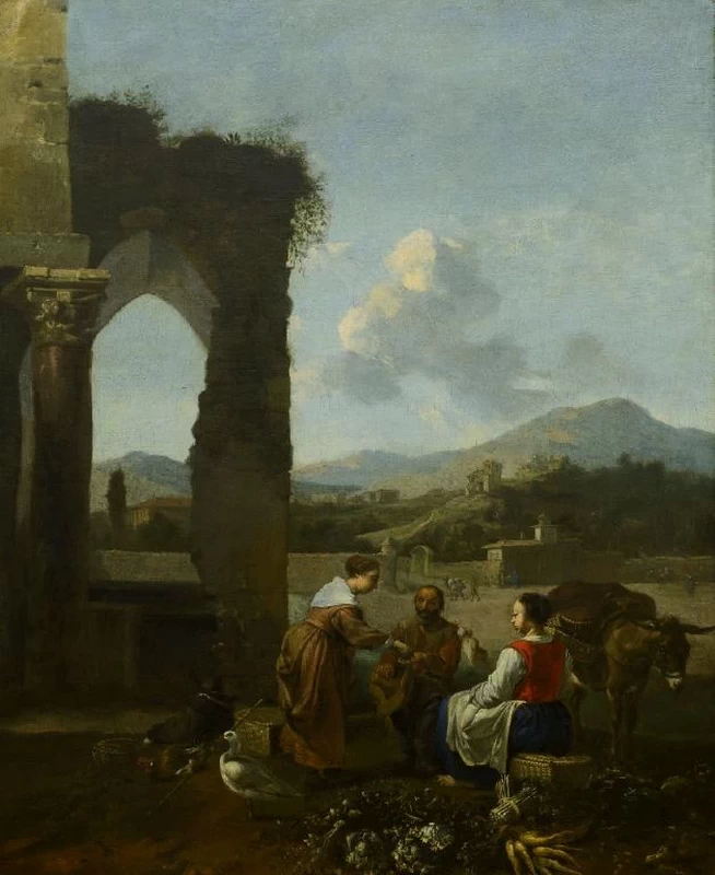 Paesaggio con contadini - Auckland Art Gallery